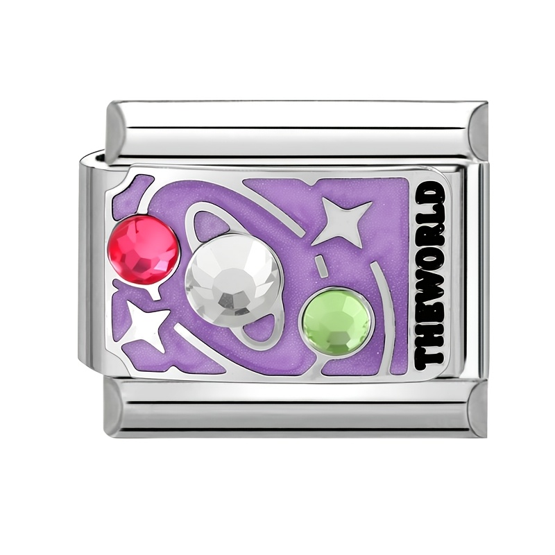 Fashionable Drip-Paint Style Accessory with Tarot Card Elements